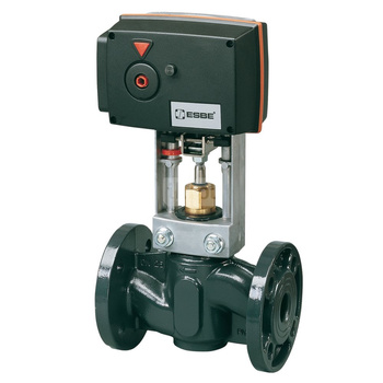 Zawór regulacyjny dwudrożny ESBE VLA325, DN 50 (kołnierz x kołnierz), zabezpieczenie: Powlekanie, PN 16, Kvs: 38 m3/h