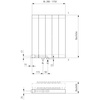 Grzejnik płytowy typ 22 KERMI V-HVV wym. 1200 x 1470 mm, kolor biały, moc 4128 W