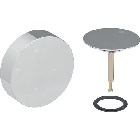 Zestaw wykończeniowy Geberit do zestawu odpływowo-przelewowego do wanien i brodzików, d52, chrom błyszczący