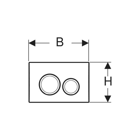 Ramka montażowa Geberit do przycisku uruchamiającego Delta