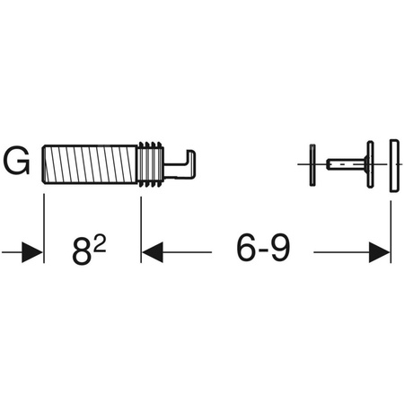 Przedłużka kolana spłukującego Geberit z uszczelką: Chrom błyszczący