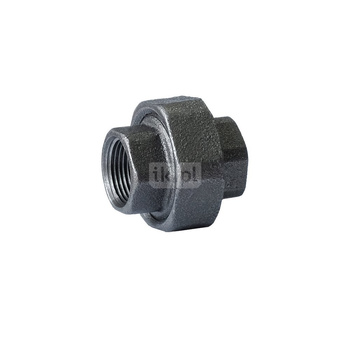 Dwuzłączka nakrętna płaska czarna 5/4'' U1 STRONG