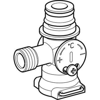 Mieszacz podumywalkowy Geberit: Niklowany