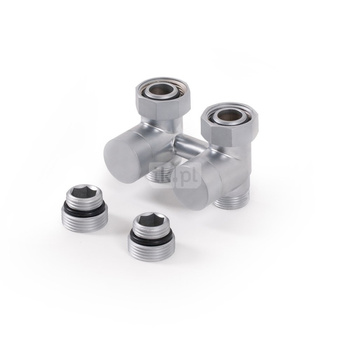 Zawór odcinający prosty 50 oś SC, GW 3/4" (GZ 1/2")-GZ M22x1,5, Satyna, (TER601000206)