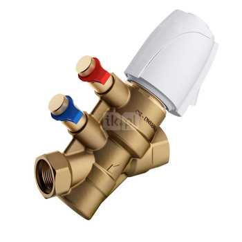 Zawór regulacyjny COMAP Nexus Vivax Mosiądz PN25, pol. Gwint wewnętrzny 1'' DN 25H, natężenie przepływu 3.33m3/h od -20'C do 120'C, niezależny od ciśnienia