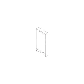 Szafka natynkowa do węzła Regudis, wersja wydłużona, biała, szer. 700 x wys. 1440…1565 x gł. 160 mm
