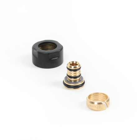 Adapter na alupex CYLINDER, GW 24-19-fi16x2, Czarny mat (A58502E9005mat)