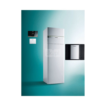 Pakiet systemowy OZE - Pompa ciepła gruntowa solanka-woda VAILLANT VWF 118/4 flexoCOMPACT 11.2 kW 400 V + Regulator sensoCOMFORT VRC 720 + Moduł chłodzenia pasywnego VWZ NC 11/4