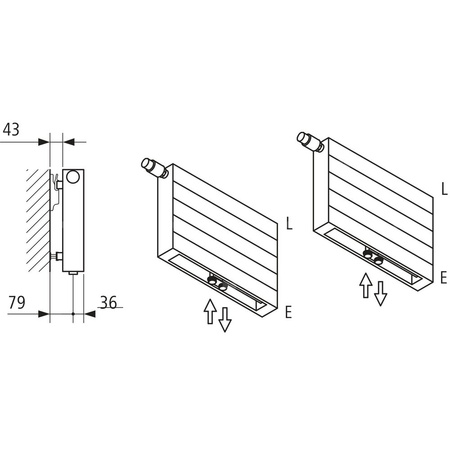 Grzejnik płytowy typ 22 KERMI V-HHV, z osłonami wym. 840 x 1400 mm, kolor biały, moc 2523 W
