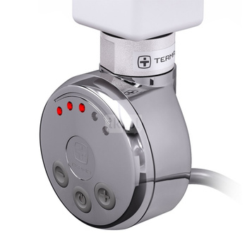 Grzałka TERMA MEG, 800W Tuba, Chrom CRO, kabel spiralny z wtyczką [srebrzysty, 2,5m, logo Terma, instr. TERMA]