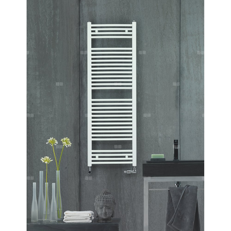 Grzejnik drabinkowy ZEHNDER Virando Bow, wym. 1466 x 493 mm, kolor biały RAL9016, moc 689W