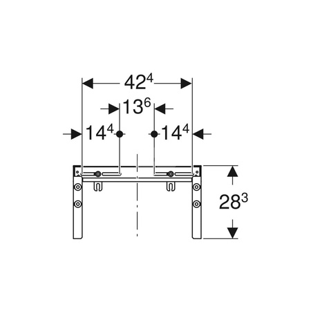 Zestaw warstw pokrycia do wspornika dystansowego Geberit Duofix (2 szt.)
