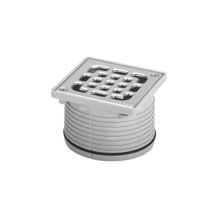 Kratka VIEGA 49341 kwadratowa ze stalowai nierdzewnej 100x100mm do wpustu