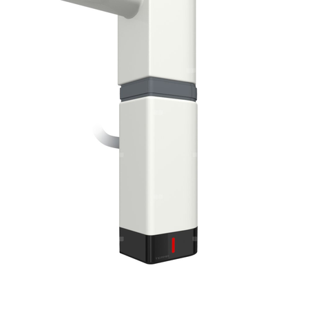 Grzałka TERMA One D30x40 Prawy, 800W \ Tuba, RAL 9016 Soft, kabel spiralny z wtyczką [biały, 2,5m, l