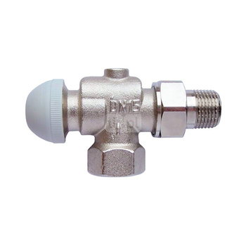 Zawór grzejnikowy termostatyczny HERZ TS-98-VH kątowy z nastawą wstępną, połączenie 1/2'' (niklowanie)