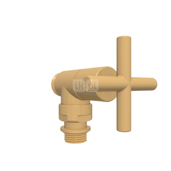 Zestaw reg. kątowy MINIMALIST, GZ 1/2"-fi16x2, fi15, Farba \ RAL 1002