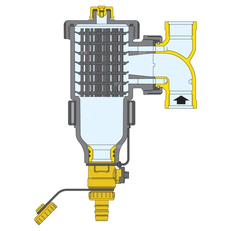 Separator CALEFFI DIRTMAG®, 3 bar / 90'C, 22 mm, z wkładem magnesowym