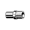 Element wsuwany Sanpress VIEGA 22111 jednoczęściowy, brąz / brąz, 28 mm, 1'' (kw x gz), 62 mm