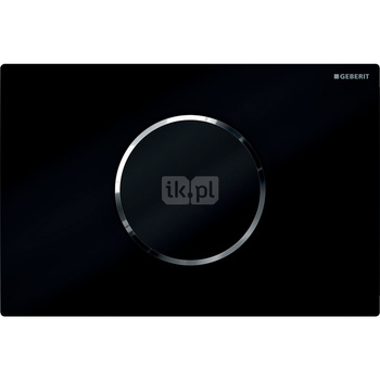 Elektroniczny zestaw uruchamiający WC Geberit, IR, zasilanie bateryjne, Sigma10, 12cm, czarny-chrom bł.