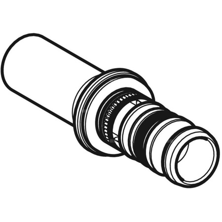 Złączka GEBERIT Mepla przejściowa Mepla/Mapress, miedź, 32 mm x 28 mm (końcówka wciskowa x końcówka wsuwana) z uszczelką