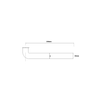 Przedłużka do syfonu umywalkowego z kolankiem 11/4"x 32mm L-250mm CHROM