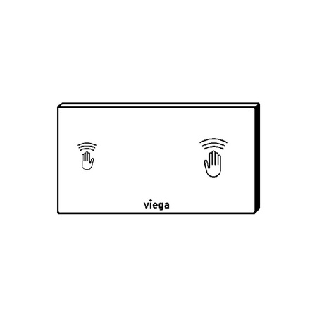 Przycisk uruchamiający sensitive Visign for Care tworzywo sztuczne, nr wzoru 8352.21 płytka maskująca: tworzywo szt. biały alpejski