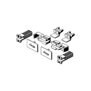 Zestaw wyposażeniowy, stal nierdzewna / błyszczący do odpływów prysznicowych VIEGA 496786