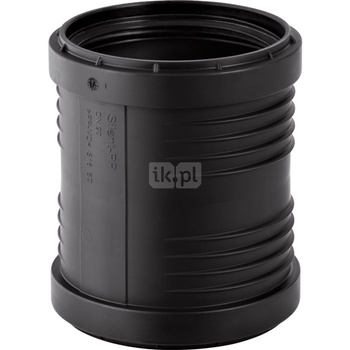 Mufa GEBERIT Silent-PP, PP / PP x 125 mm x DN 125 (mufa wciskowa x mufa wciskowa), (głębokość: 2 mm) z uszczelką