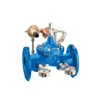 Regulator ciśnienia CALEFFI 578 żeliwo, kołnierz DN 65, 16 bar z manometrem