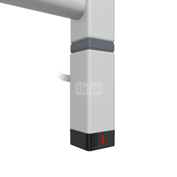 Grzałka TERMA One K30x30, 300W Tuba, Silver Matt SMA, kabel prosty z wtyczką [srebrzysty, 1,5m, logo Terma, instr. TERMA]