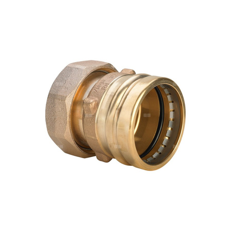 Złącze przyłączeniowe Sanpress VIEGA 2263XL dwuczęściowy, brąz / brąz, 3 1/2'' x 88.9 mm (gw x mz), 111 mm, (głębokość: 42 mm) z uszczelką