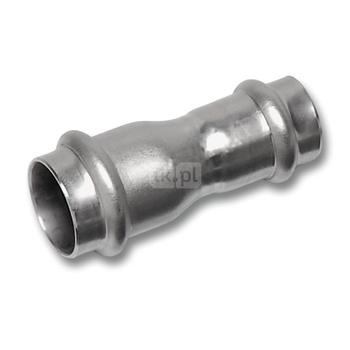 Mufa SANHA NiroSan Press redukcja, stal nierdzewna, 22 mm x 15 mm (zw x zw)