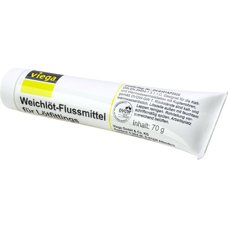 Pasta do lutowania VIEGA 94940 (wiaderko 100 g) + pędzelek