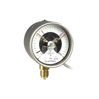 Manometr z rurką Bourdona AFRISO RF kontaktowy magnetyczny MK1 0/160 bar G1/2B radialne fi 100 mm, kl. 1,0%