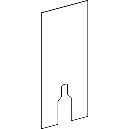 Okładzina przednia do modułu sanitarnego Geberit Monolith do stojącej miski WC, 114 cm: Piaskowy / Szkło