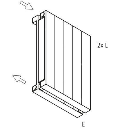 Grzejnik płytowy typ 20 KERMI HVN wym. 2000 x 1260 mm, kolor biały, moc 3820 W