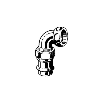 Złącze przejściowe Sanpress VIEGA 2255 Jednoczęściowy, brąz (Stan surowy) / brąz, 12 mm, 1/2'' (mz x GW metryczny) z uszczelką