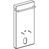 Moduł sanitarny do bidetu GEBERIT Monolith, 1010 mm x 480 mm x 106 mm, regulacja wysokości, front: sand, bok: aluminium