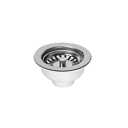 Spust zlewozmywakowy 11/2"x113mm z sitkiem wyciąganym ze stali nierdzewnej
