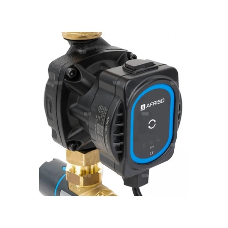 Grupa pompowa AFRISO BTU 501 AP nakrętka x nakrętka 1'' x 1'', z zaworem termostatycznym, z pompą obiegową AFRISO APH 160 15-7/130 mm