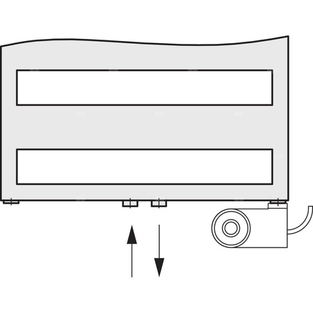 Grzejnik drabinkowy KERMI Casteo BH, wym. 1806 x 500 mm, kolor biały, moc 750W