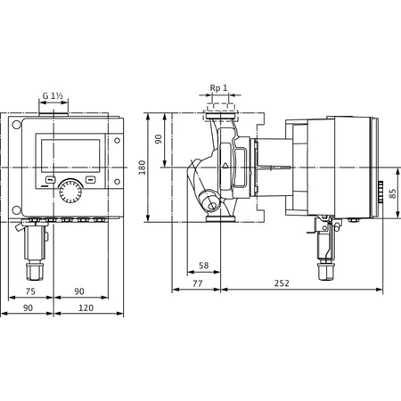 Pompa obiegowa WILO Stratos MAXO-Z 25/0,5-8 PN16 1 x 230 V 50/60 Hz, PN 16/16bar