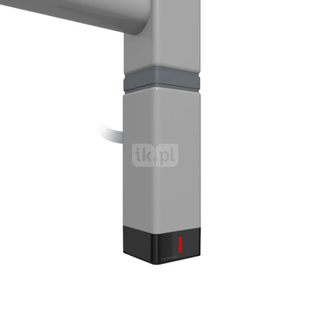 Grzałka TERMA One K30x30, 800W \ Tuba, Diamond Silver, kabel spiralny z wtyczką [srebrzysty, 2,5m, l