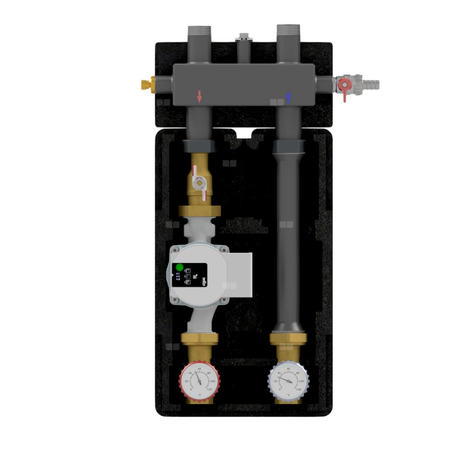 Zestaw H1 z pompą Grundfos UPM3S Auto 25-60, z grupą pompową bez zaworu mieszającego