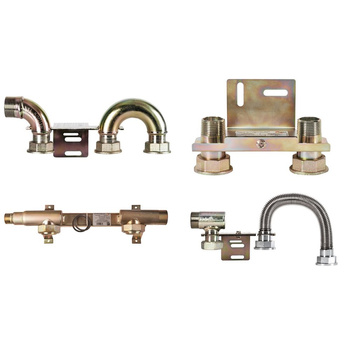 Monozłącze pod gazomierz  G4/G6 130mm, GZ 1" x GZ 1/2", blokowe