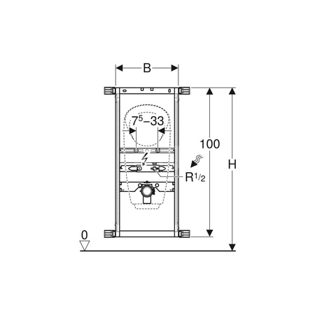 Zestaw nakrętek z tworzywa sztucznego Geberit do pręta gwintowanego M8 (2 szt.)