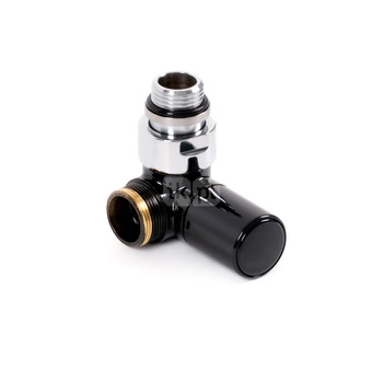 Zawór regulacyjny 3-osiowy CYLINDER, Prawy, GZ 1/2"-GZ 24-19, Czarny, (V74110E9005DX)