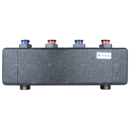 Rozdzielacz do instalacji c.o. AFRISO KSV 125-2 HW GZ 1 1/2'', 2-obieg. Nakrętka 1 1/2'', max. 70 kW