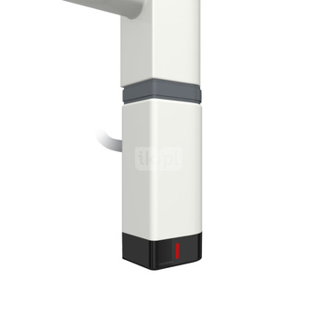 Grzałka TERMA One D30x40 Prawy, 800W \ Tuba, White Wall, kabel prosty bez wtyczki [biały, 1,5m, logo