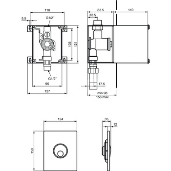 SEPTA PRO U3 MECH. PRZYCISK CHROM MAT